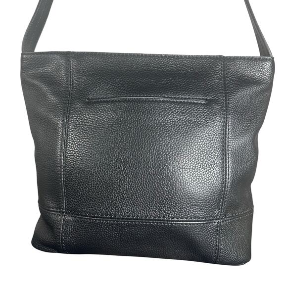 The Sak Black Leather Shoulder Bag Slouchy Soft Pebbled Everyday Purse - Picture 5 of 11